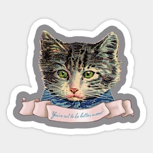 Vintage Kitty Cat Sticker